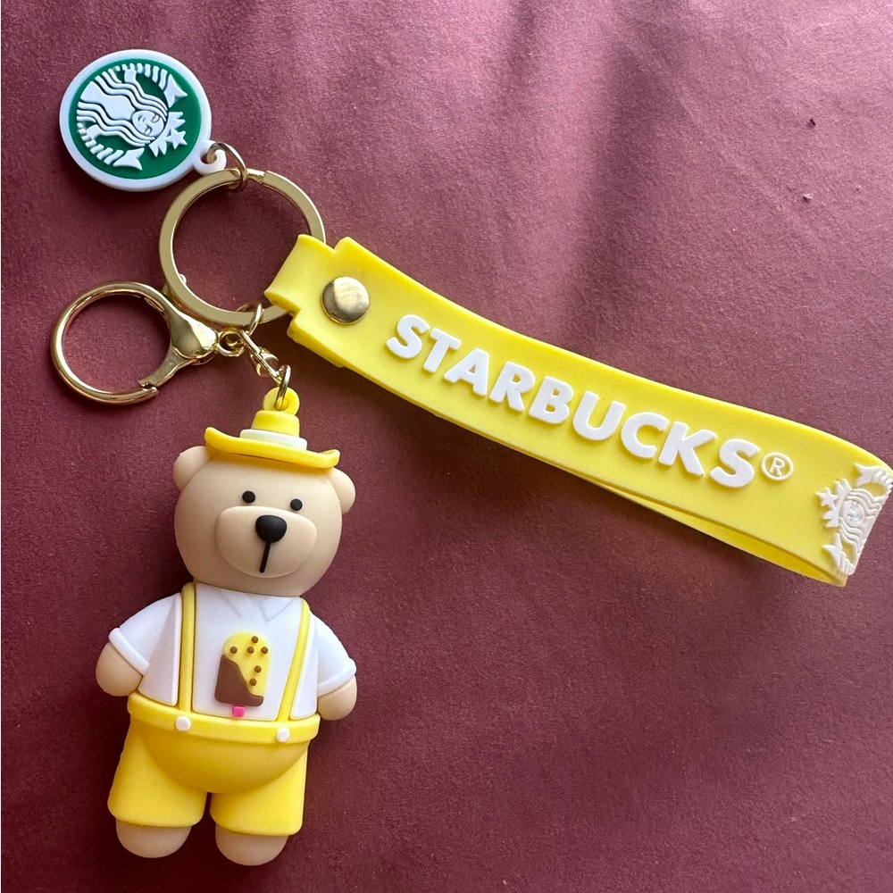 NWOT Starbucks Bear Keychain Bag Charm Asia Release